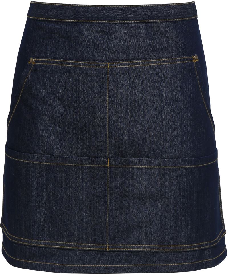Levně Denim zástěra do pasu krátká - indigo denim