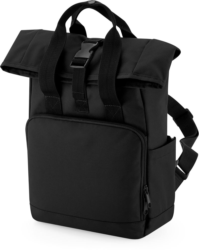 Levně Mini rolovací batoh s dvojitým držadlem - black
