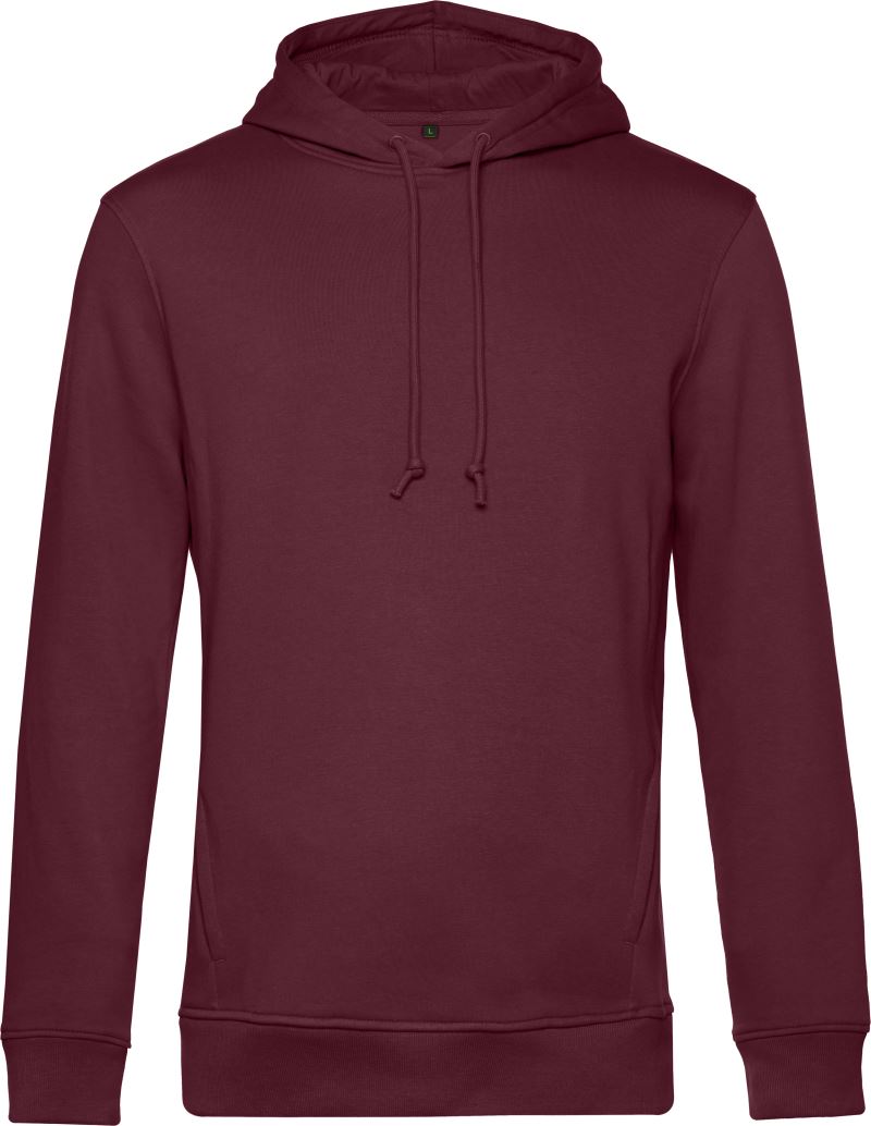 Pánská mikina s kapucí - burgundy