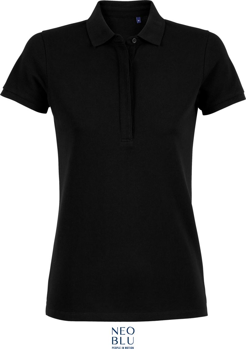 Levně Dámské piqué polo - deep black