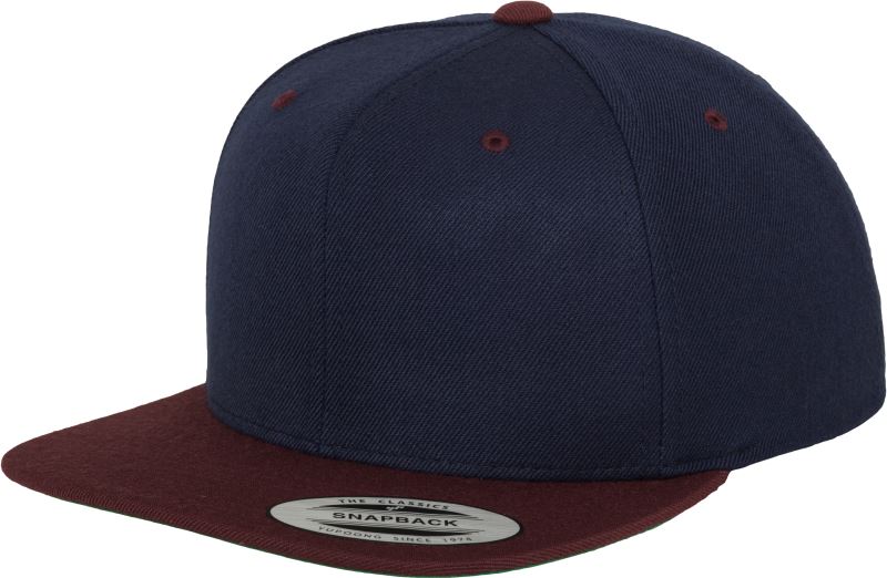 Levně 6 panelová Snapback kšiltovka - navy/maroon