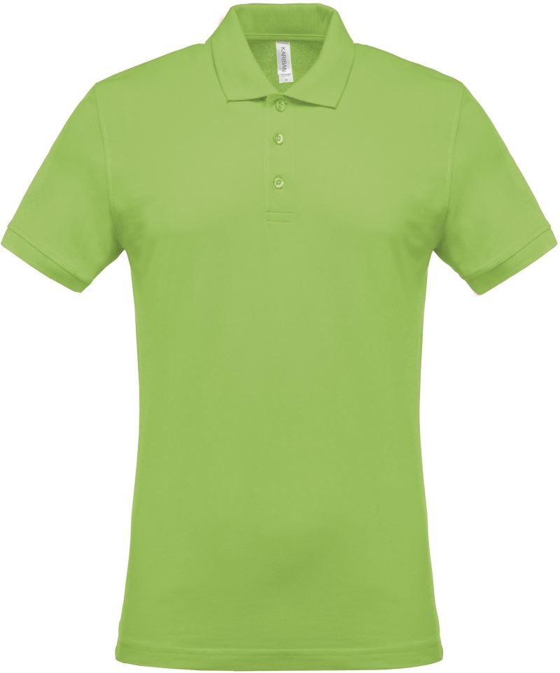 Levně Pánské piqué polo - lime