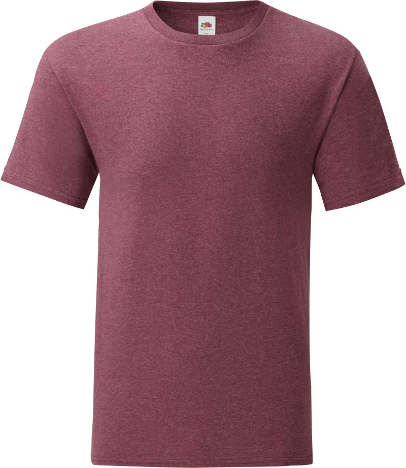 Levně Pánské tričko - heather burgundy