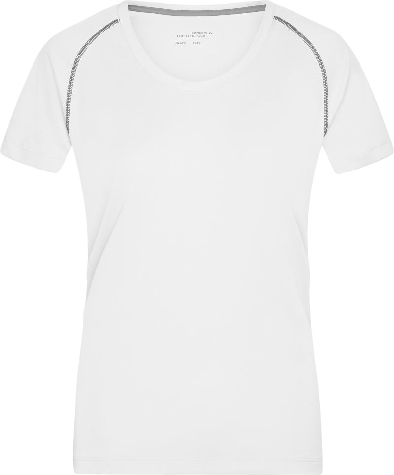 Levně Dámské funkční tričko - white/silver