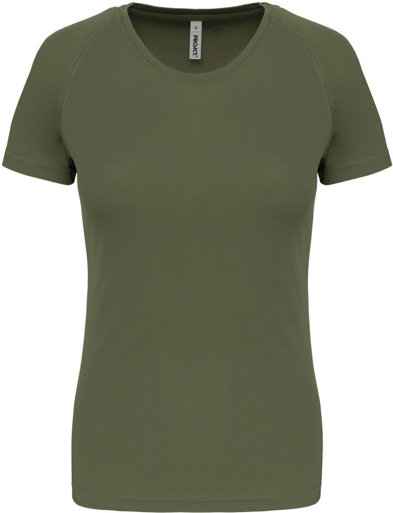 Levně Dámské sportovní tričko - green olive