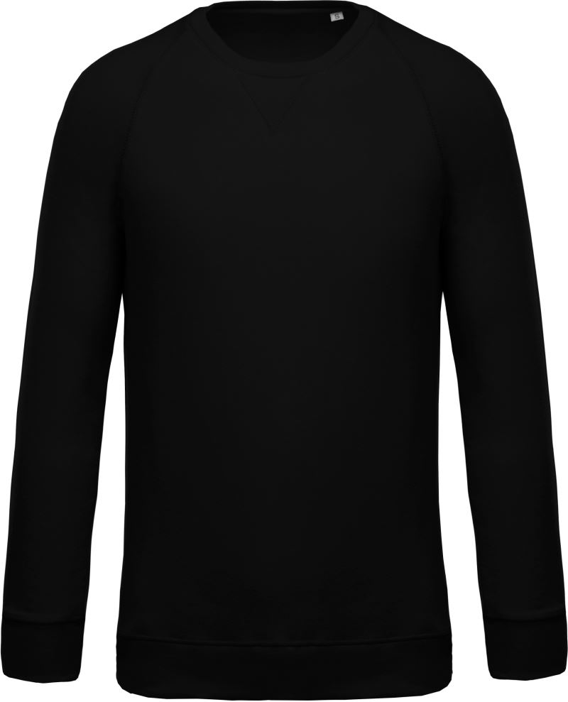Levně Pánská raglánová mikina z bio bavlny - black