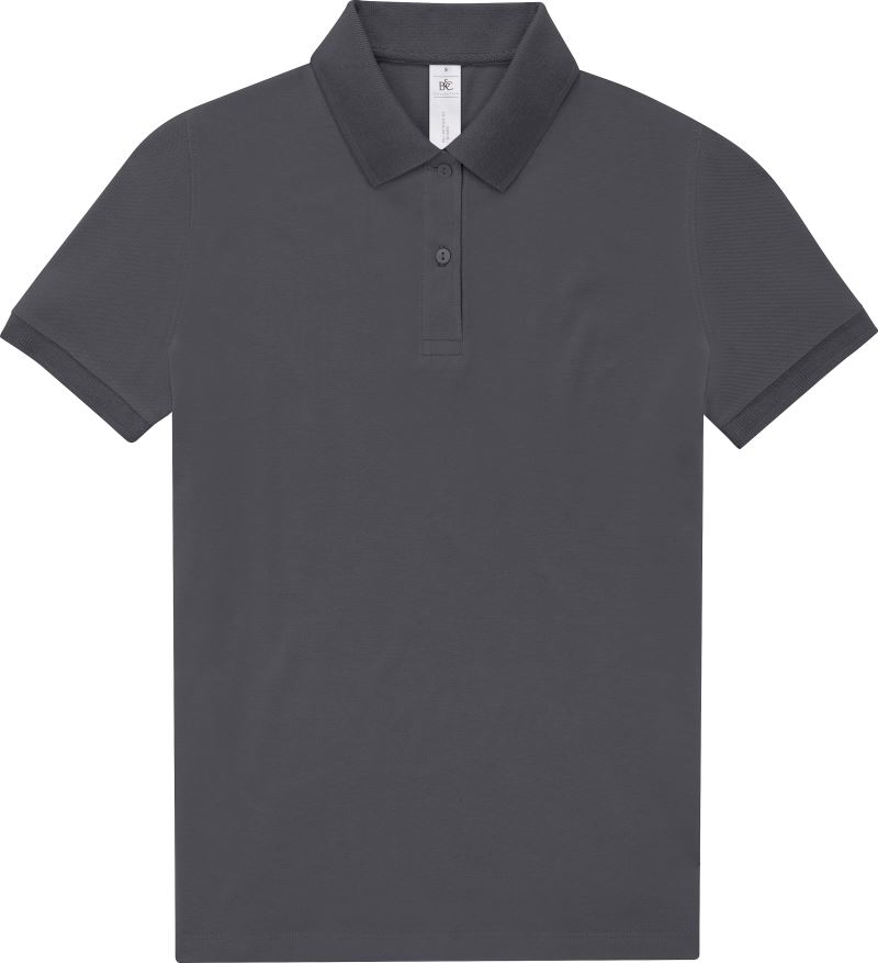 Dámské piqué polo z těžké bavlny - dark grey