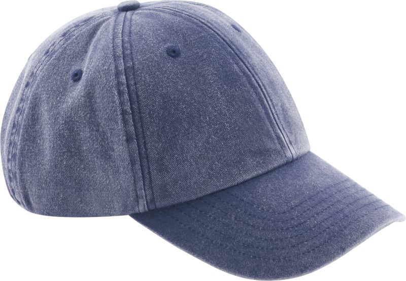 Levně Dětská 6 panelová nízkoprofilová kšiltovka - vintage denim