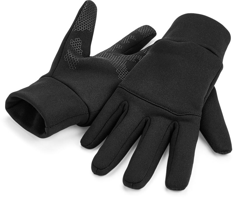 Levně Softshellové sportovní rukavice - black