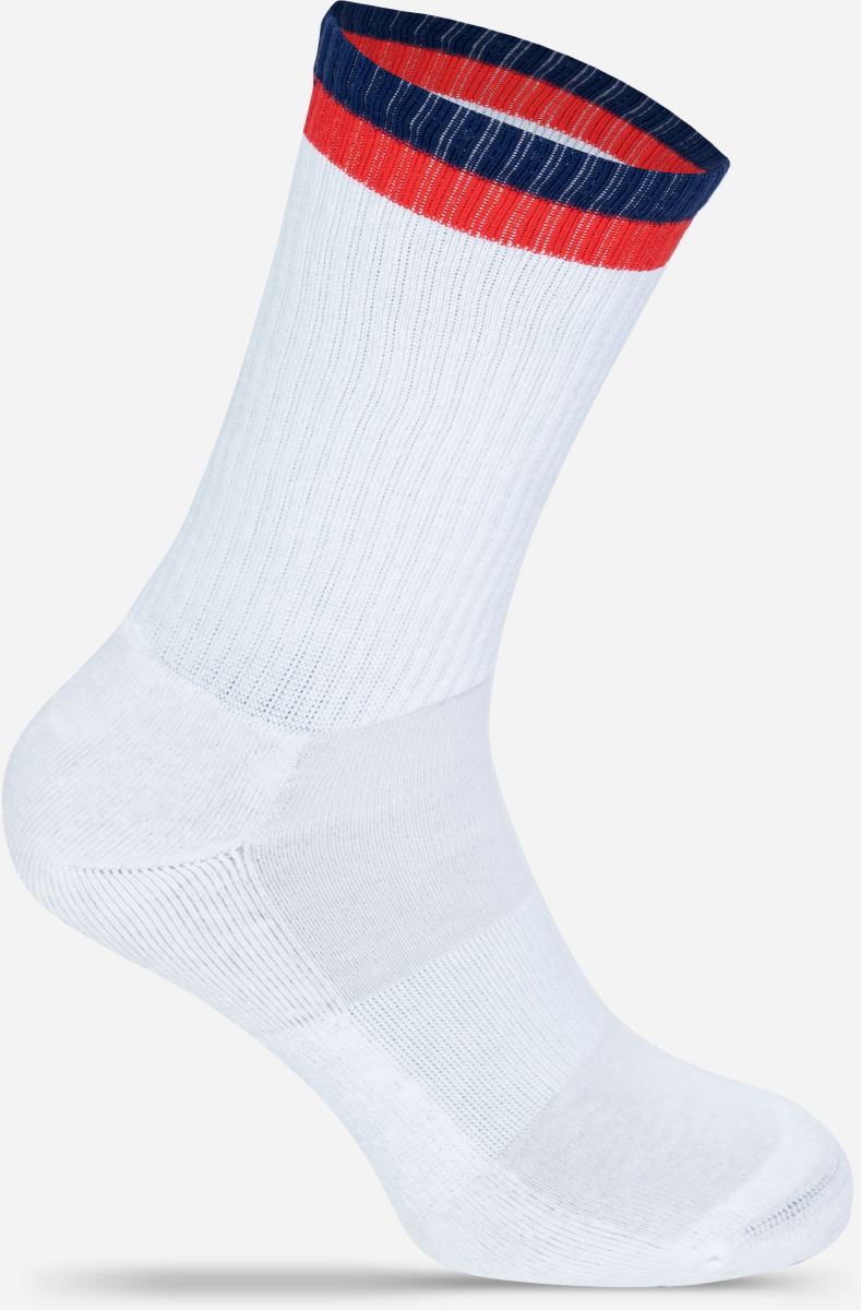 Levně Tenisové ponožky "Two Tone" - white/navy/red