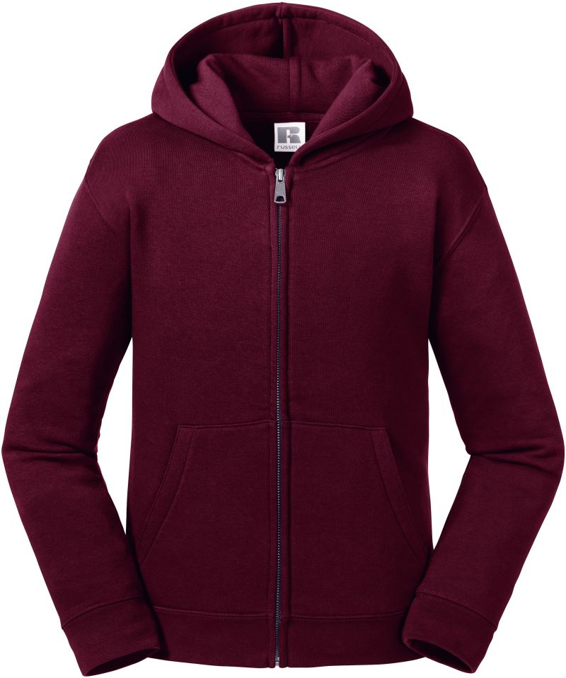 Levně Dětská mikina s kapucí "Authentic" - burgundy