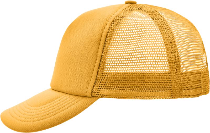 Levně 5 panelová polyesterová síťovaná kšiltovka - gold yellow