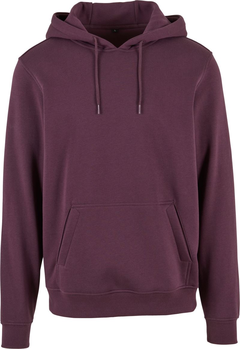 Levně Mikina s kapucí z těžké bavlny - plum purple