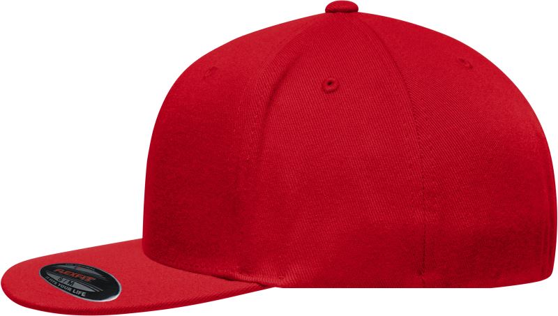 Levně 6 panelová Flexfit® kšiltovka s plochým kšiltem - red