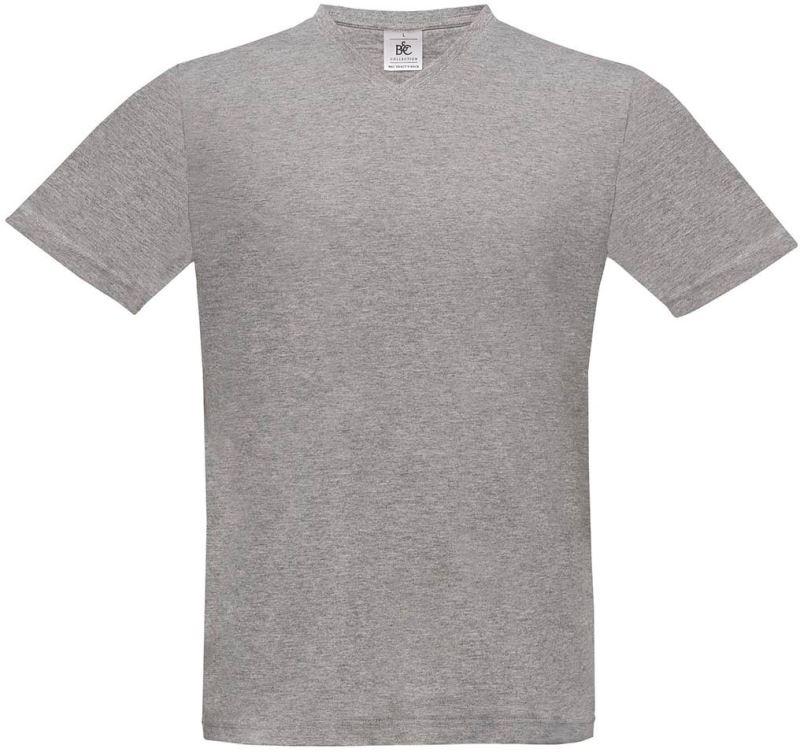 Tričko s výstřihem do V - sport grey