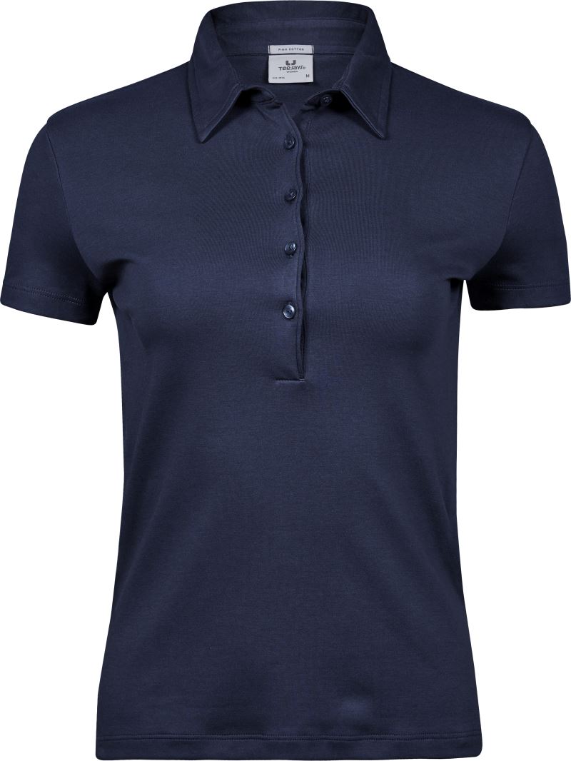 Levně Dámské polo z pima bavlny - navy