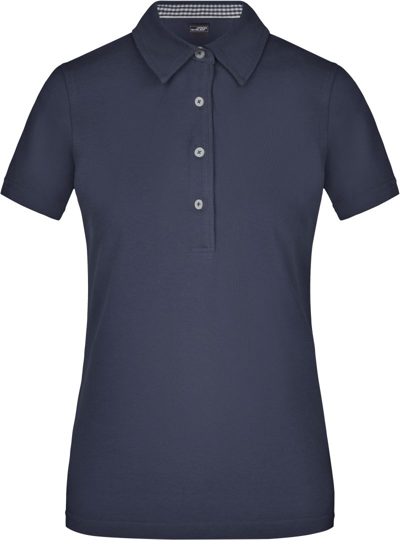 Levně Dámské piqué polo "Plain" - navy/navy/white