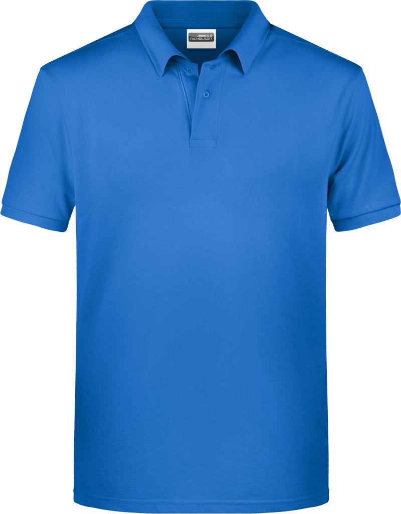 Levně Pánské piqué polo z bio bavlny - cobalt