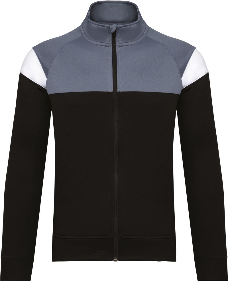 Levně Dětská tréninková bunda - black/sporty grey