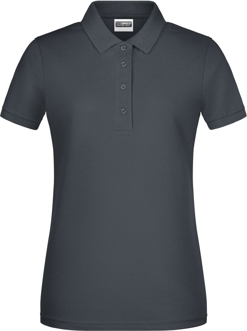 Levně Dámské piqué polo z bio bavlny - graphite