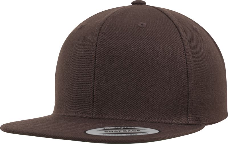 Levně 6 panelová Snapback kšiltovka - brown