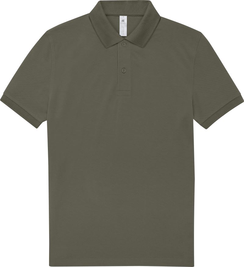 Levně Piqué polo z těžké bavlny - camo green