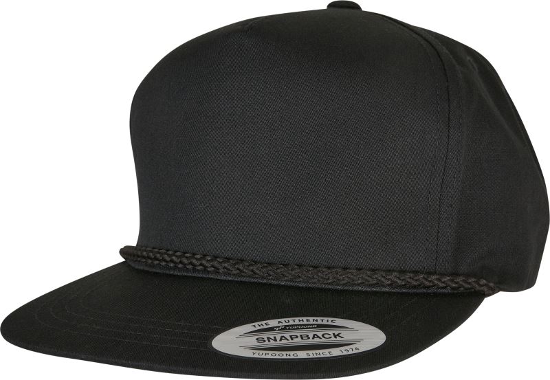 Levně 5 panelová kšiltovka "Poplin Golf" - black