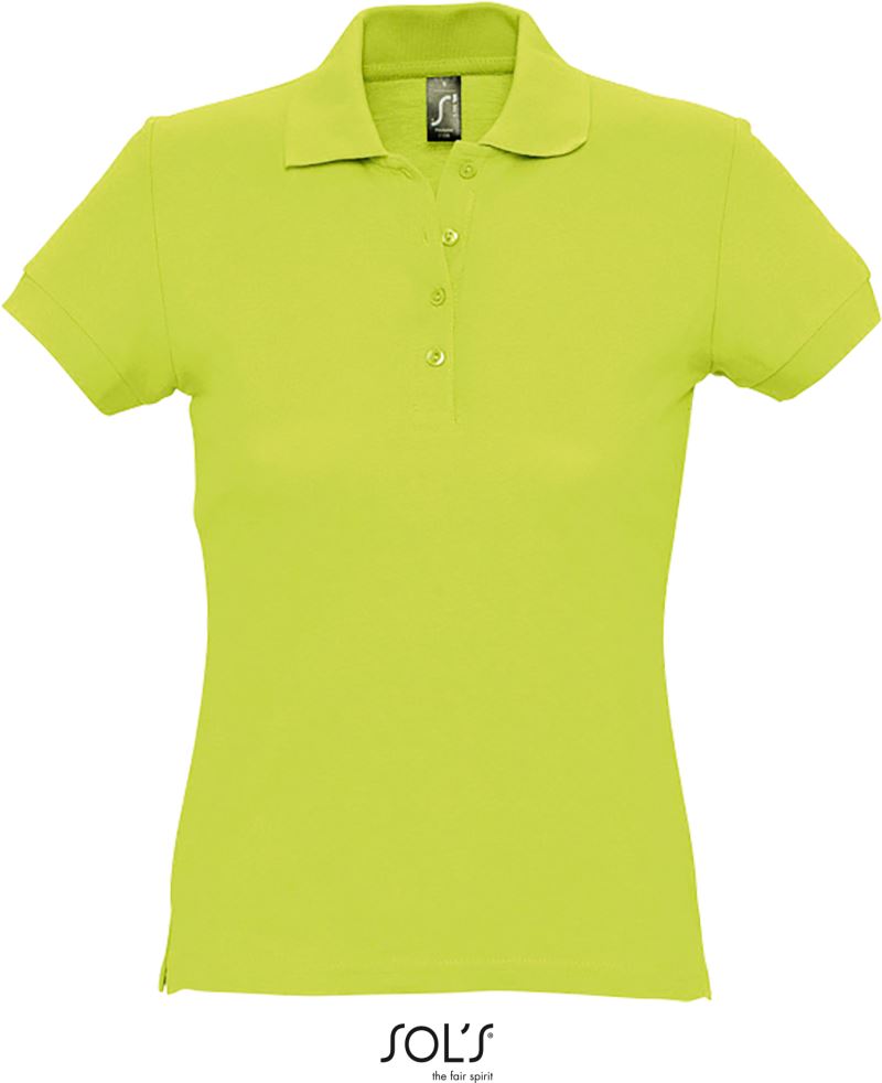 Levně Dámské piqué polo - apple green