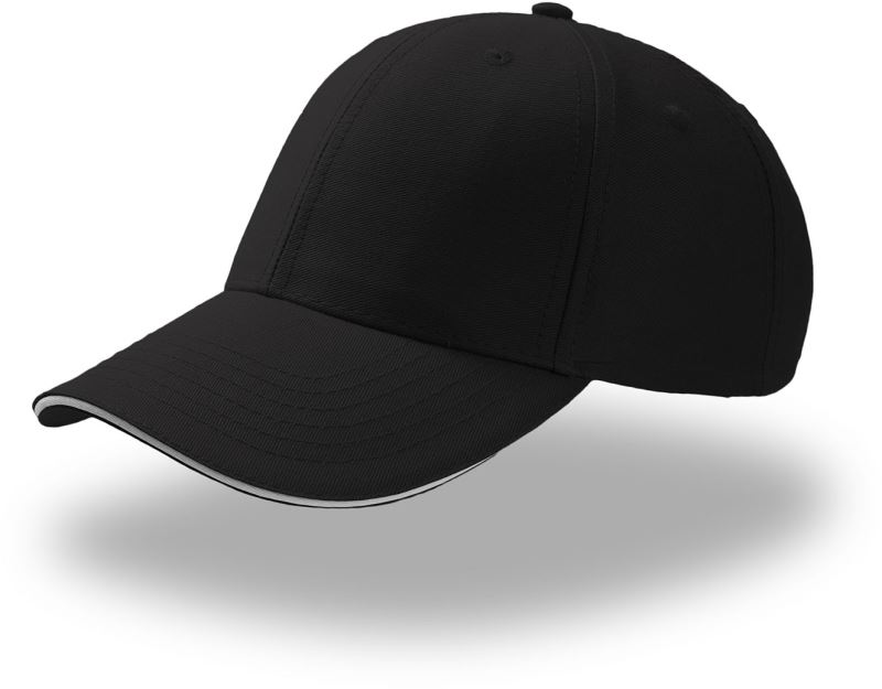 Levně 6 panelová baseballová kšiltovka "Sport Sandwich" - black/white