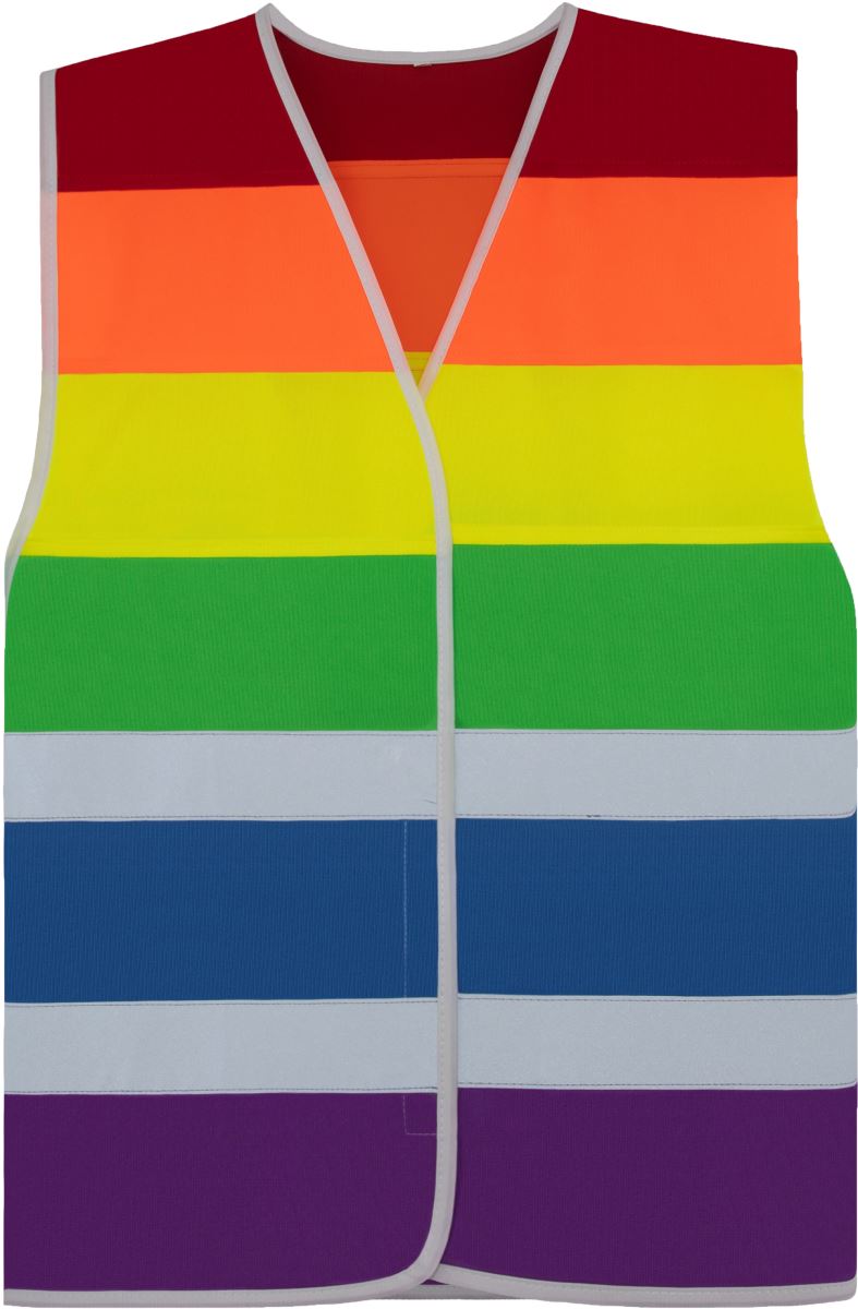 Levně Bezpečnostní vesta "Pride" - rainbow