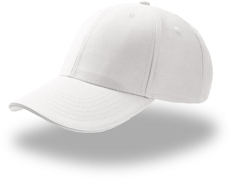 Levně 6 panelová baseballová kšiltovka "Sport Sandwich" - white/white