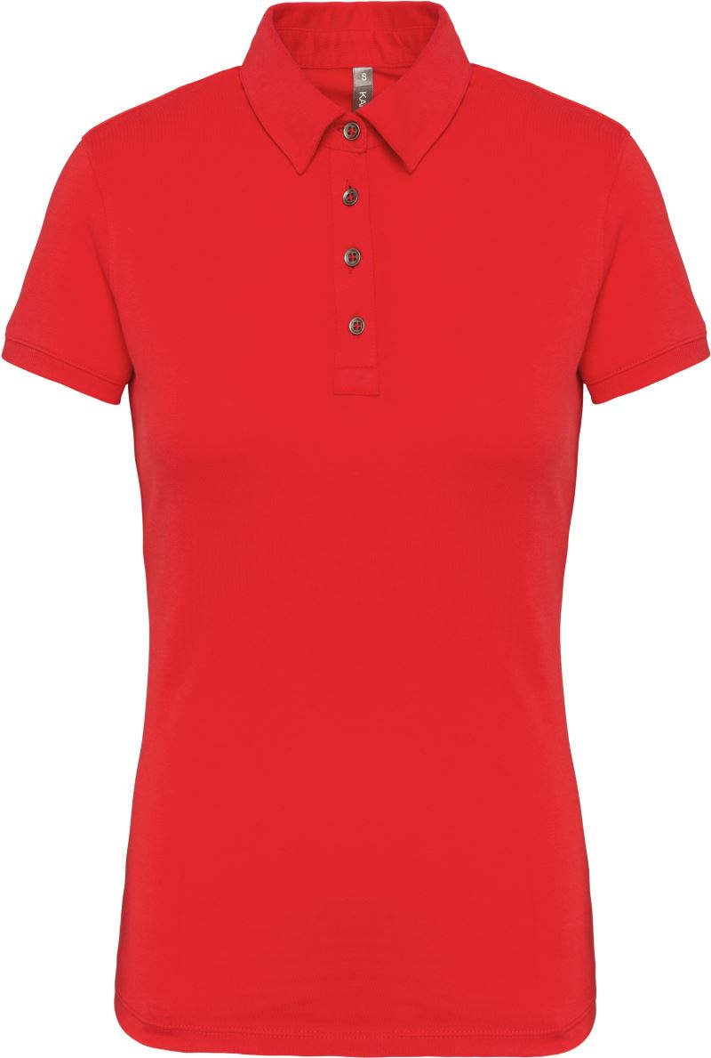 Levně Dámské žerzejové polo - red