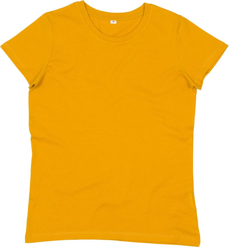 Levně Dámské bio IC tričko - mustard