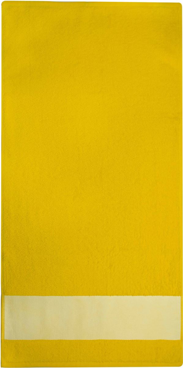 Levně Ručník vhodný na sublimační potisk - yellow