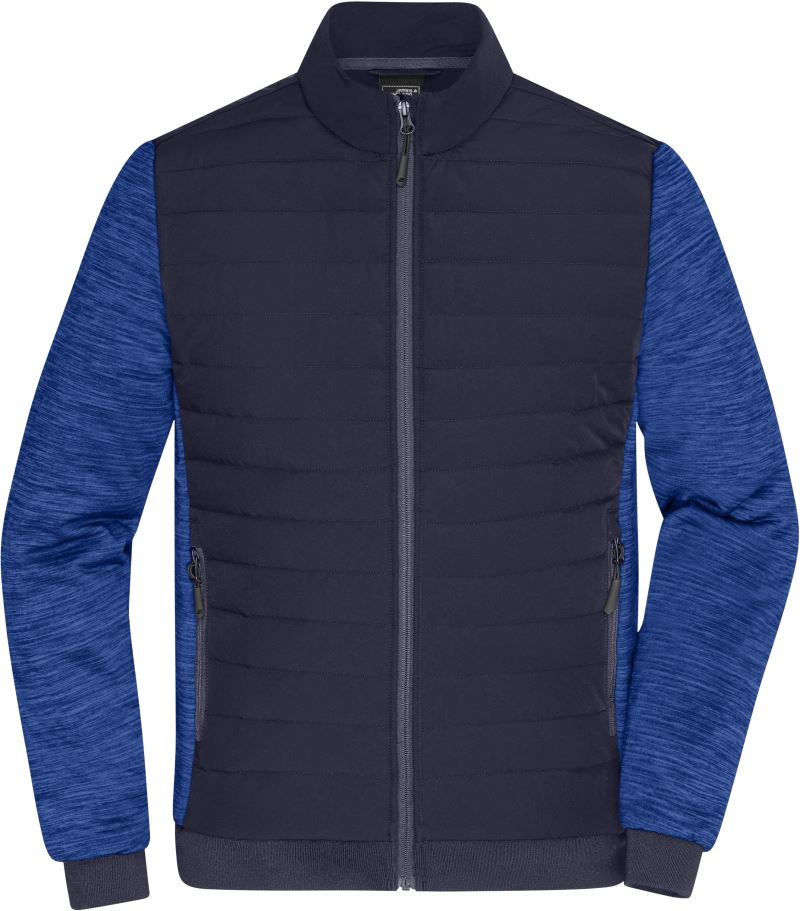 Levně Pánská hybridní bunda - navy/royal melange
