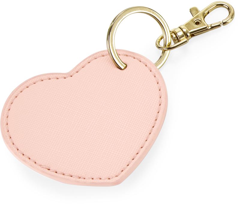 Klip na klíče srdce "Boutique" - soft pink