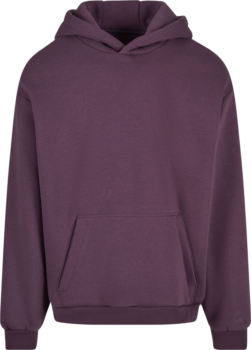 Levně Těžká unisex mikina s kapucí - plum purple