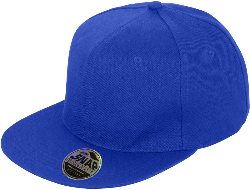 Levně 6 panelová kšiltovka s plochým kšiltem - sapphire blue