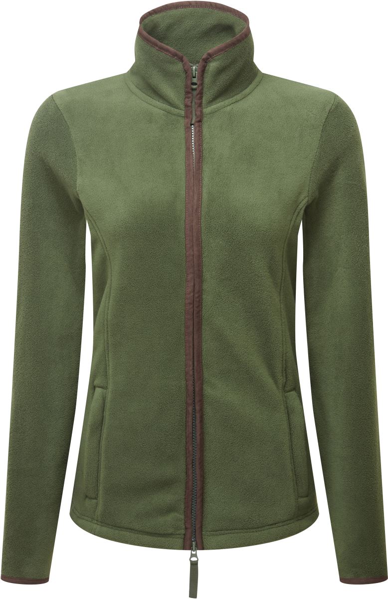 Levně Dámská fleecová bunda „Artisan“ - moss green/brown