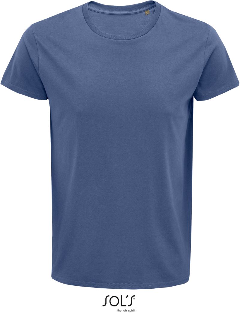Levně Pánské tričko z bio bavlny - denim