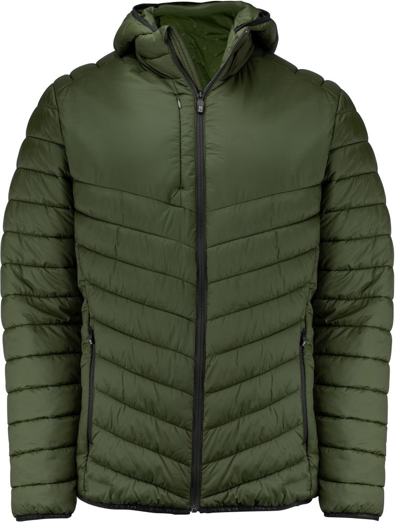 Levně Pánská prošívaná bunda - ivy green