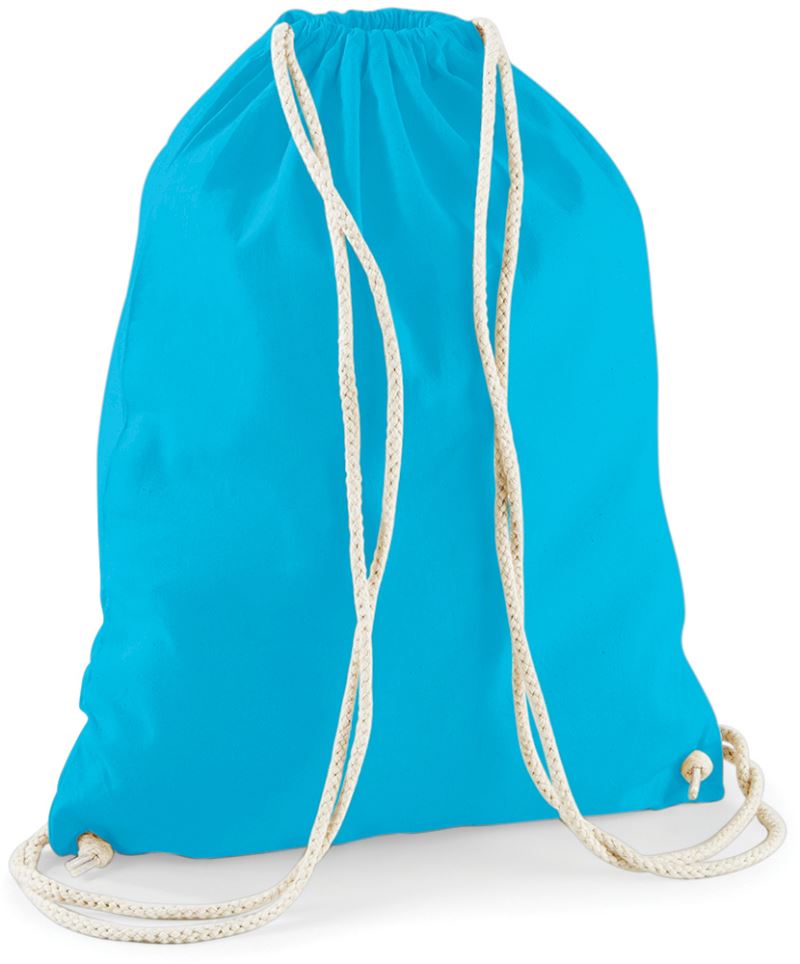 Levně Bavlněný vak na záda - surf blue