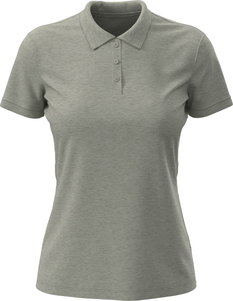 Levně Dámské piqué polo "Lux" - grey heather