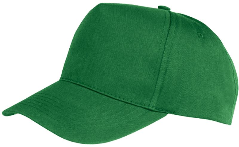 Levně Dětská 5 panelová kšiltovka - kelly