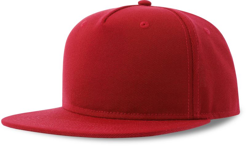 5 panelová baseballová kšiltovka - red