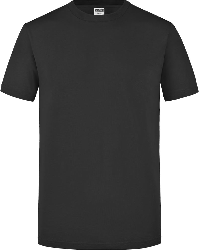 Levně Pánské vypasované tričko - black