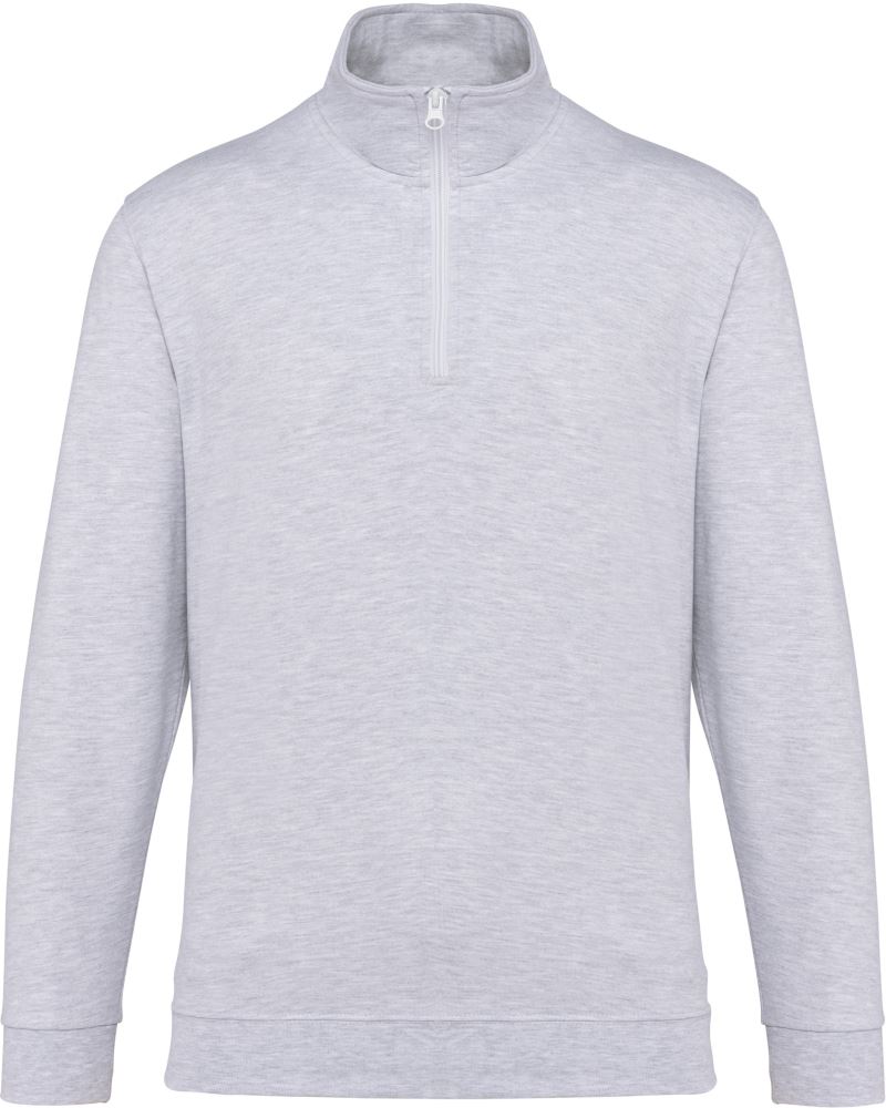 Levně Mikina s 1/4 zipem - ash heather