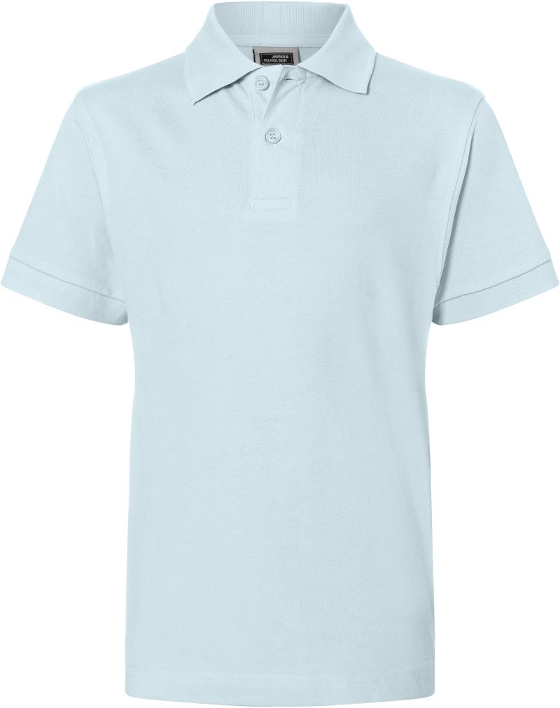 Levně Dětské piqué polo - light blue