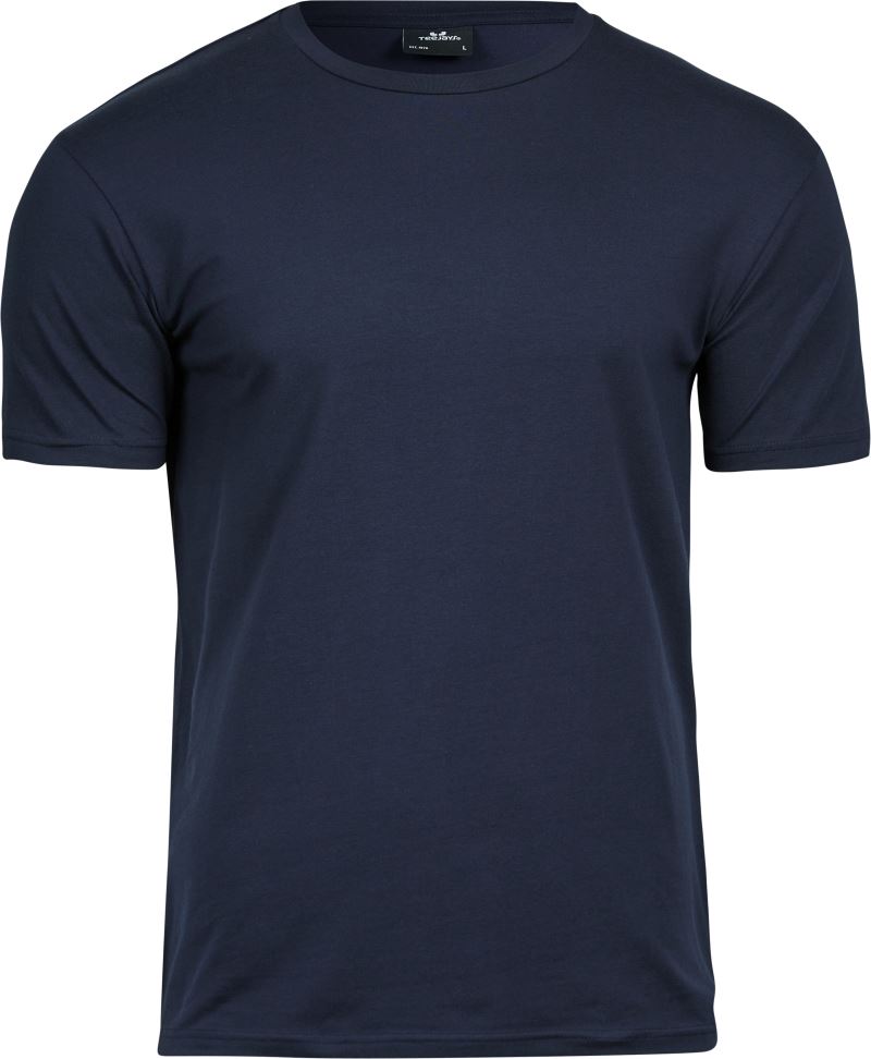 Levně Pánské elastické tričko - navy