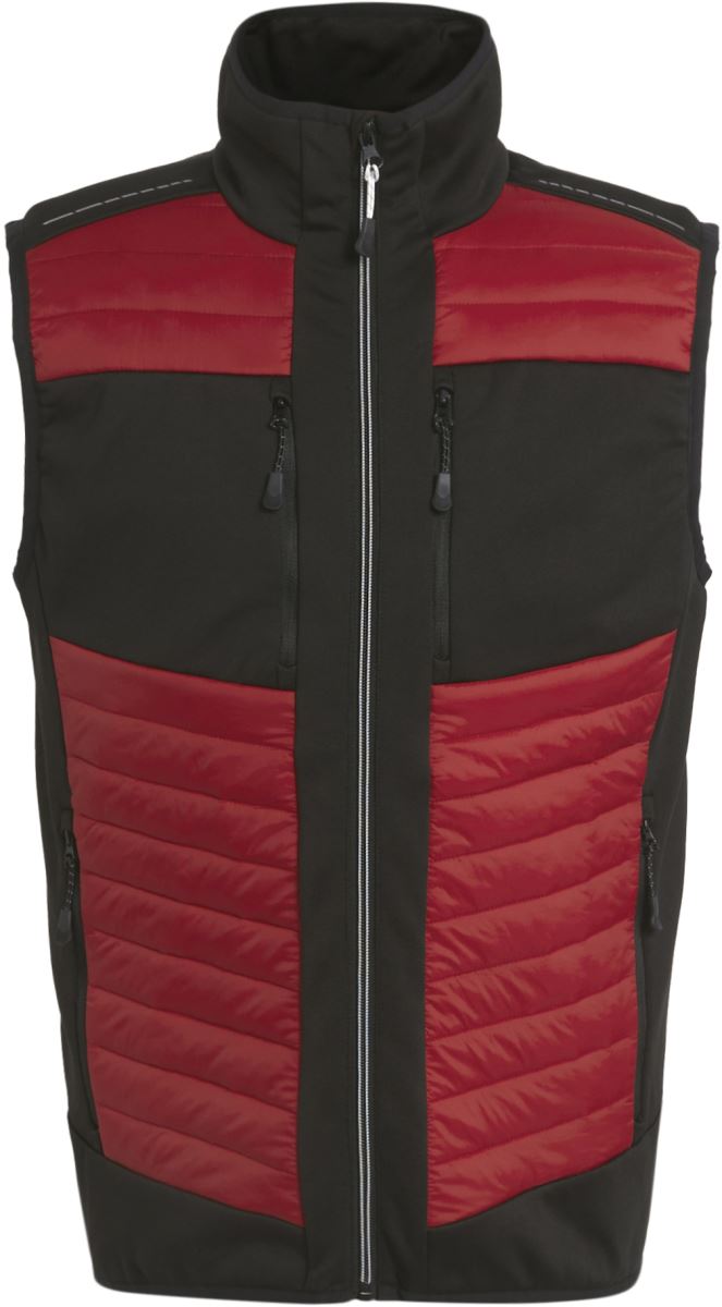 Levně Hybridní vesta "E-volve" - classic red/black